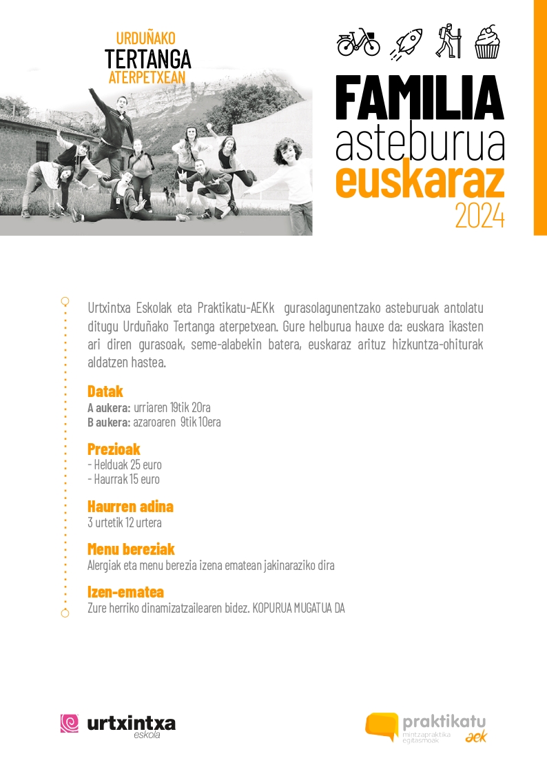 FAMILIENTZAKO ASTEBURU-PASAK. UDAZKENA